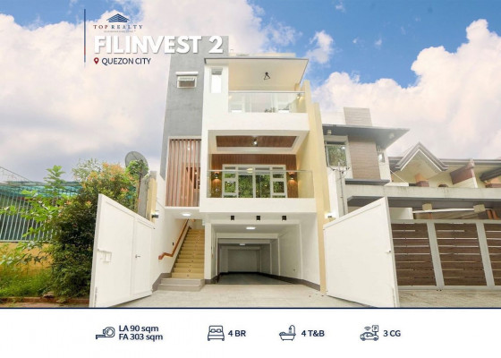 4-Storey House and Lot for Sale in Filinvest 2, Quezon City!