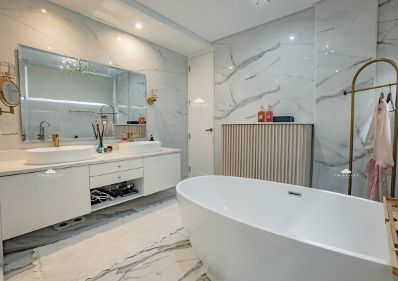 A fully furnished house and lot built with high-end materials