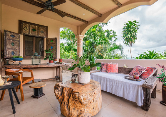 This fully furnished Moroccan-themed house and lot