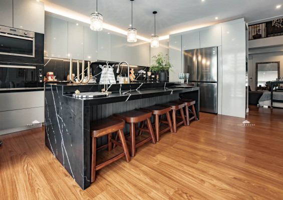 A fully furnished house and lot built with high-end materials