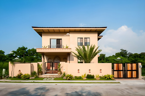 This fully furnished Moroccan-themed house and lot