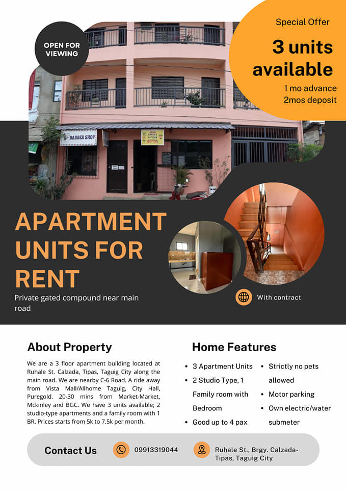 Apartment for rent
