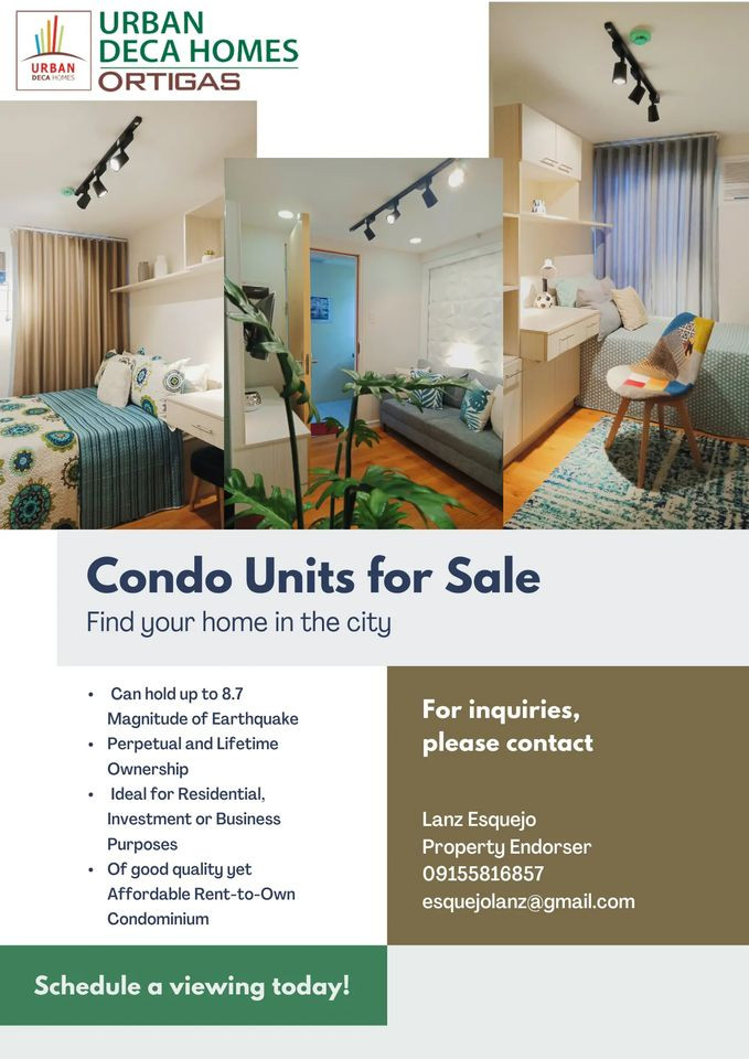 READY FOR OCCUPANCY UNITS IN ORTIGAS