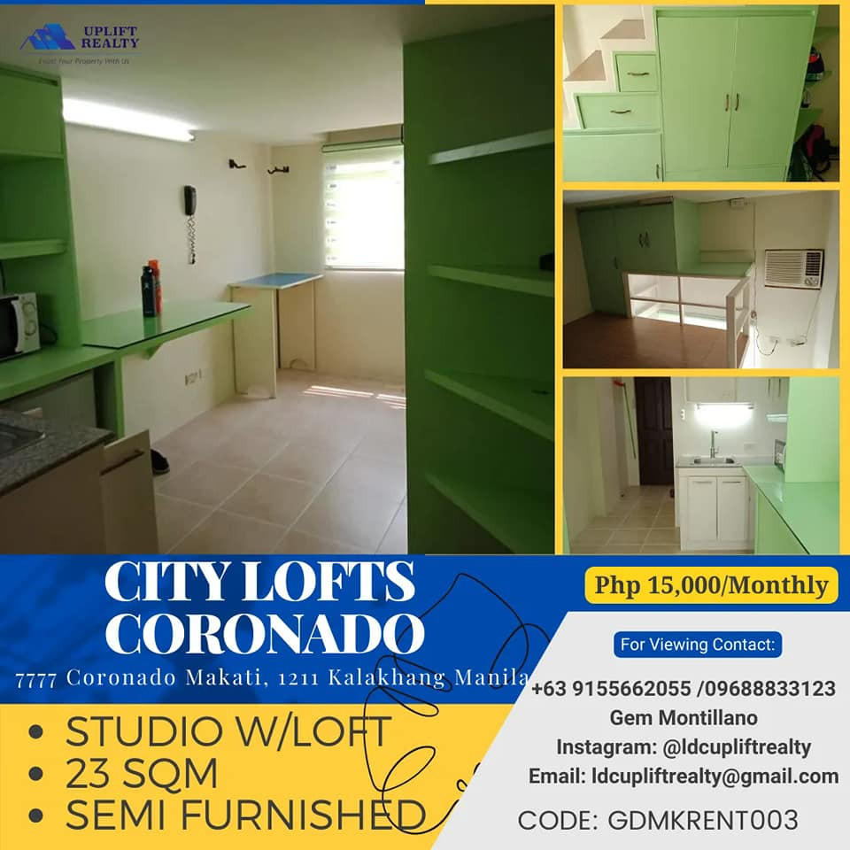 Studio w/Loft CONDO FOR RENT IN CITY LOFTS CORONADO