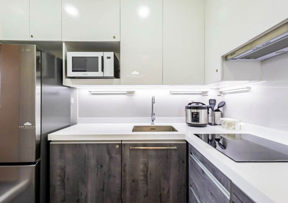 A fully furnished condo unit at North Tower, South of Market Private Residences
