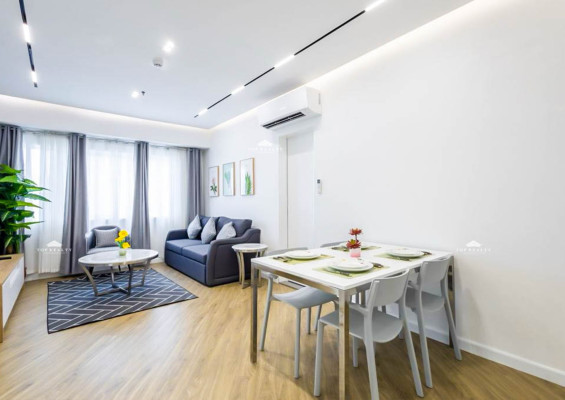 A fully furnished condo unit at North Tower, South of Market Private Residences