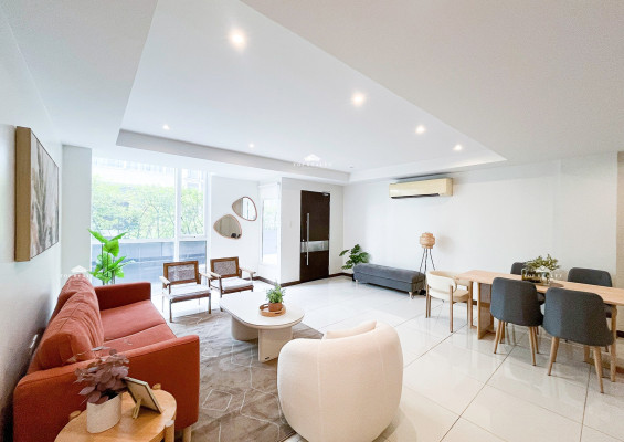 fully furnished, four-storey townhouse blends style and function in every corner