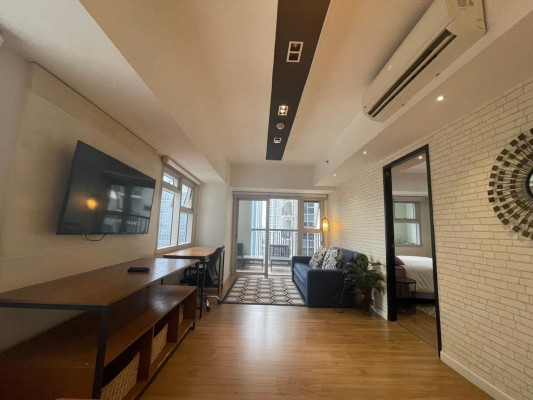 Own this Fully Furnished 1-Bedroom Corner Unit in One Maridien Tower