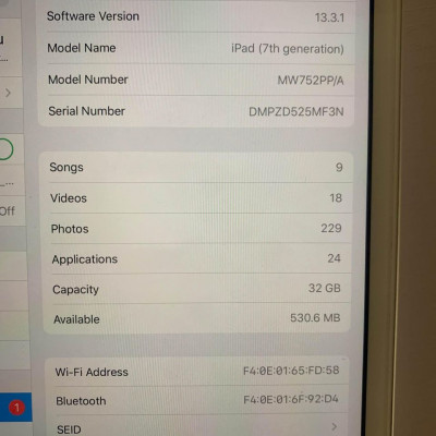Ipad 7th Gen 32GB