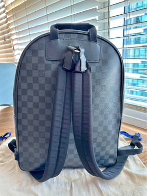 LOUIS VUITTON Damier Graphite Rope Josh Backpack