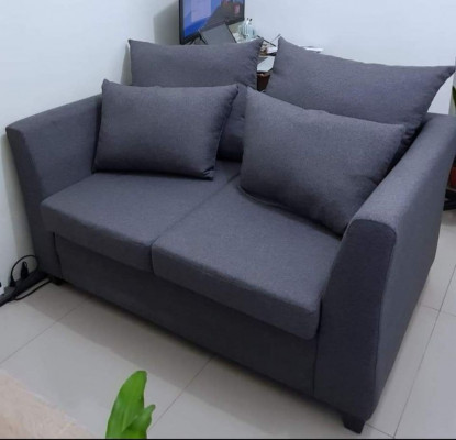 SM Home 2-seater Grey Sofa