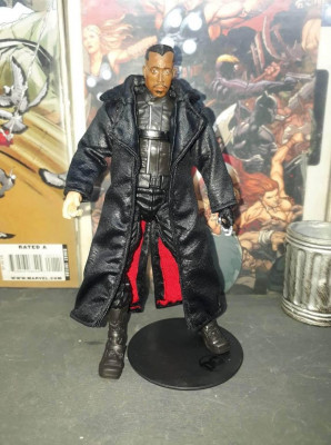 Blade black leather Coat