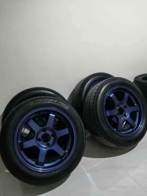 TE37 Magnesium Blue Mags 15x7 -