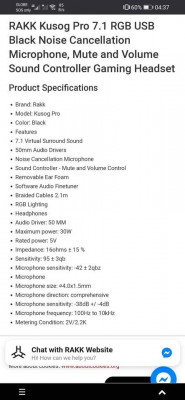 Rakk Kusog Pro 7.1 gaming headset