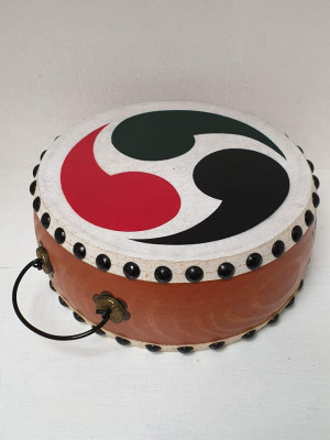 Taiko - Japanese Drum with Tomoe Symbol