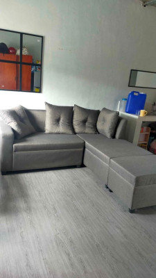 MINI L-SHAPE SOFA - GREY