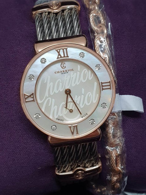 Charriol St-Tropez Rose gold watch with genuine diamonds 30mm