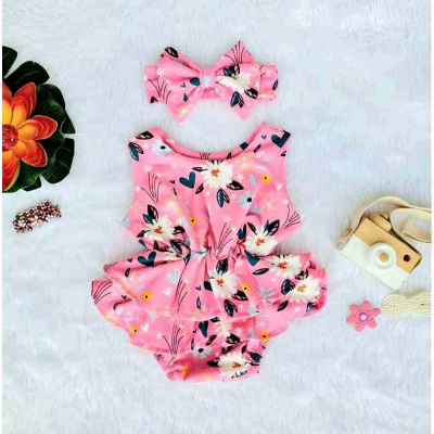 BABY GIRL ROMPER DRESS OOTD