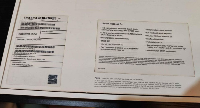 Apple MacBook Pro 13-inch 2020 (used)