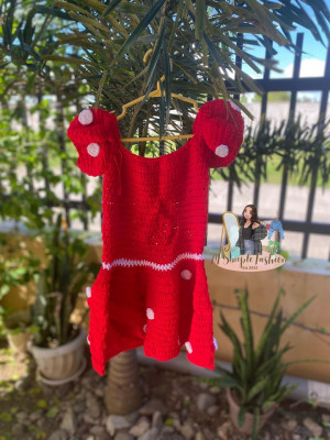 Minnie mouse crochet costume