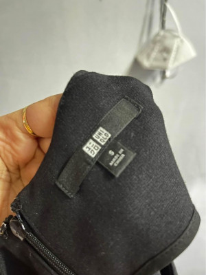 Uniqlo Black Ponte Sleeveless Dress