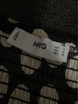 Mango Polka Dots Puff Long Sleeves (Large)