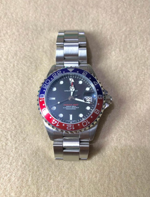 Steinhart - Ocean 39 GMT BLUE-RED Diver