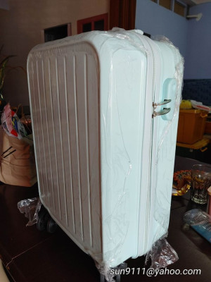 Korean Pastel Blue Luggage used Cabin SIze