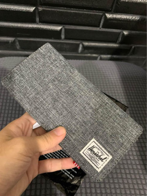 BrandNew Gray Herschel Bifolds Wallet Long Complete For Sale