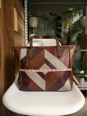Authentic Fossil Sydney Tote Bag