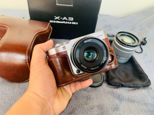 Fujifilm xa3 Vlogging cam with 2 lens