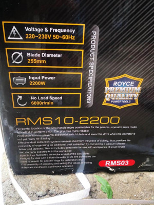 FOR SALE‼️Royce Meter Saw