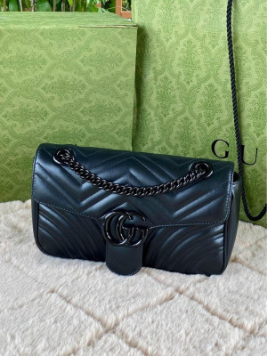 Gucci Marmont Small Black Hardware New Model