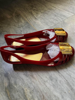 Salvatore Ferragamo Jelly Ballet Flats