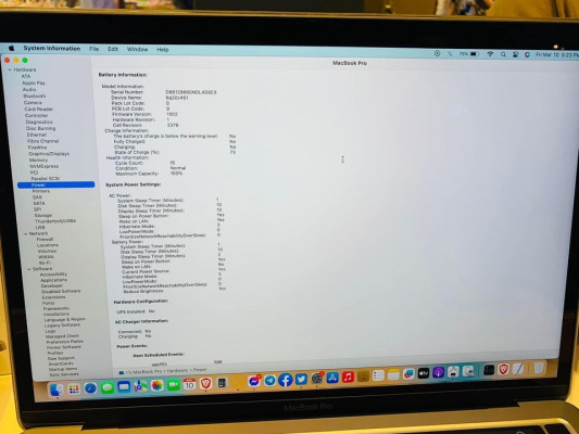 MacBook M1 Pro 2020 8|256GBssd (Cycle count 15) no issue❗️