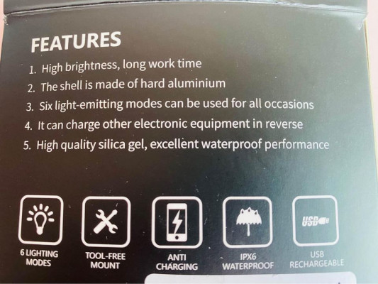 Rock Bros Bike Light