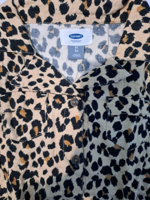 Old Navy Button Down Leopard Dress