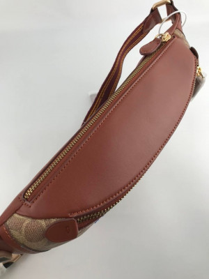 COACH RIVINGTON BELTBAG IN SIGNATURE CANVAS WITH PATCHES