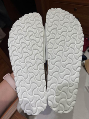 Birkenstock Madrid Big Buckle white gradient