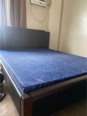 Used bed frame with uratex foam for SALE