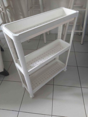 WHITE TROLLEY CADDY CART ORGANIZER