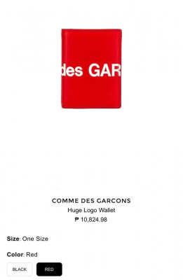 Comme des Garçon Wallet Red