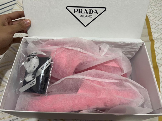 Onhand Authentic Pre-owned Begonia Pink Rubber Slides