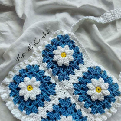 Crochet Daisy Bag