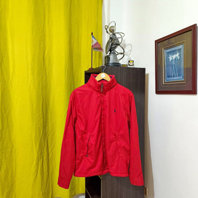 Polo Ralph Lauren Red Coat Jacket w/ Packable Hood