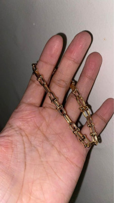 Tiffany hardware bracelet  18k japan gold