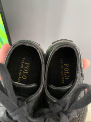 POLO RALPH LAUREN BLACK SHOES FOR TODDLER