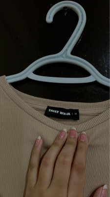 Nude Long Dress with slit