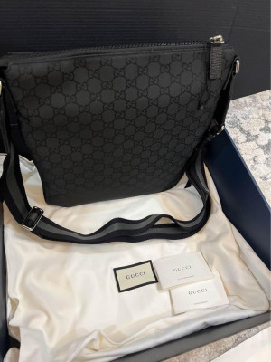 Gucci GG Monogram messenger men’s bag