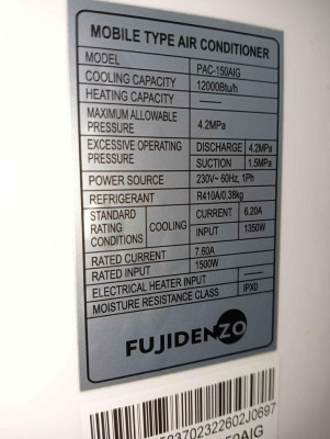 Fujidenzo Portable Aircon